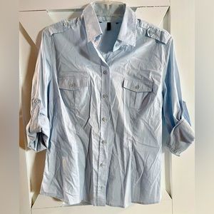Ladies Size L Baby Blue Shirt CUTE!!!